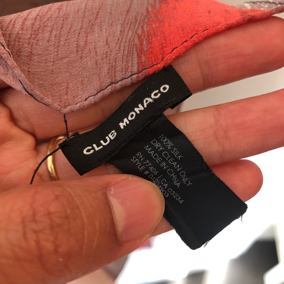 Club Monaco Silk scarf - Picture 3 of 3